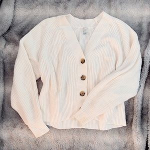 💌 chunky white sweater